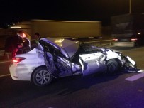SELIMPAŞA - TEM Otoyolunda Otomobil Tıra Çarptı Açıklaması 1 Yaralı