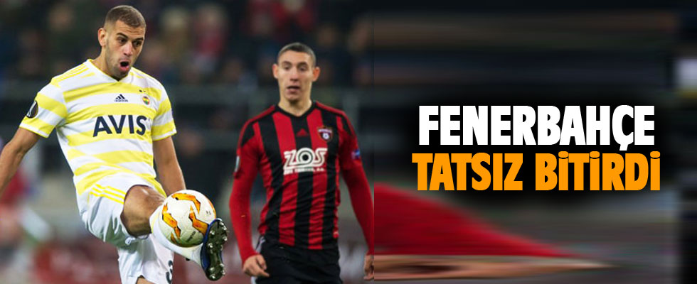 Prestij maçında F.Bahçe tatsız bitirdi!