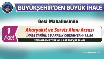 Akaryakıt İstasyonu Arsası İçin İhale Yapılacak