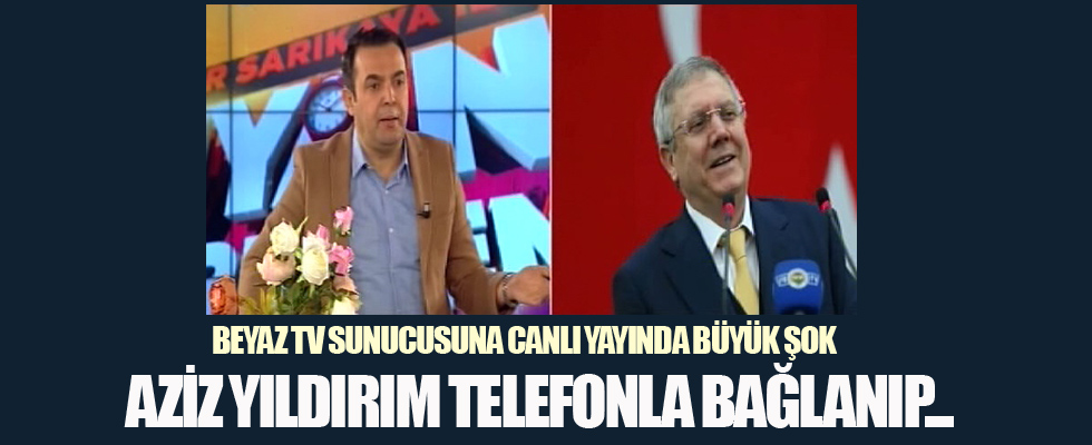 Beyaz TV sunucusuna canlı yayında büyük şok!
