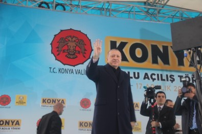 Cumhurbaşkanı Erdoğan Konya'da Sevgi Gösterileriyle Karşılandı