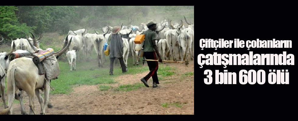 Nijerya'daki çiftçiler ile çobanların çatışmalarında 3 bin 600 ölü