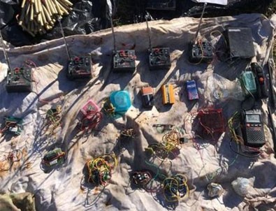 Tuzaklanan patlayıcıları eş zamanlı patlatma özelliğine sahip 5 sistem bulundu