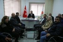 TÜRKIYE GAZETECILER FEDERASYONU - AK Parti Belediye Başkan Adayı Arı Nevşehir Gazeteciler Cemiyetini Ziyaret Etti