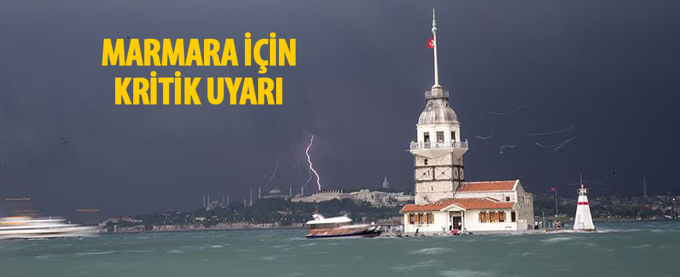 Marmara'da fırtına uyarısı