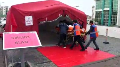 Antalya'da Hastanede Deprem Ve Yangın Tatbikatı