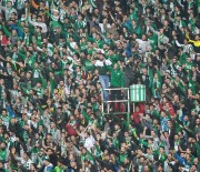 TEKSAS - Bursaspor'un Kaptanı Teksas Tribünlerinde