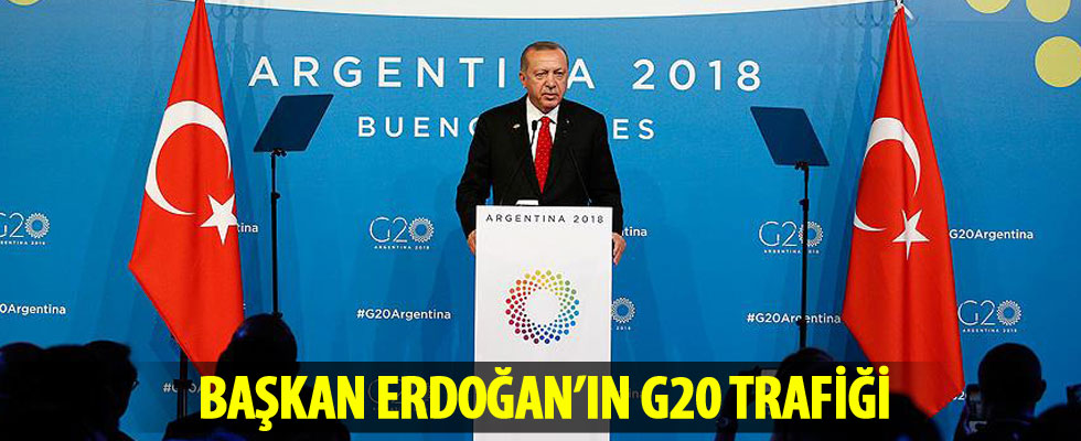 Cumhurbaşkanı Erdoğan'ın G20 trafiği