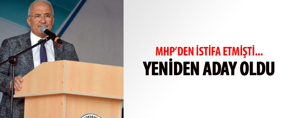 MHP'den istifa eden Kocamaz yeniden aday