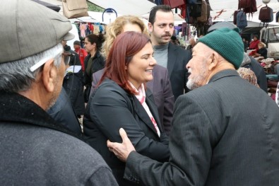 Başkan Çerçioğlu, Yenipazar Semt Pazarında Vatandaşla Buluştu