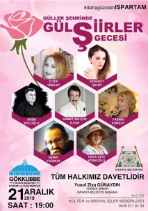Isparta'da Gül Şiirler Gecesi