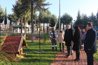 Bucak'ta Parklara Kedi Ve Köpeklere Kulübeler Konuldu