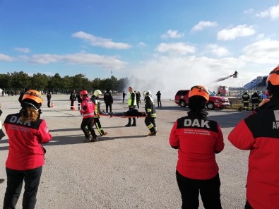 Hasan Polatkan Hava Alanı'nda Acil Durum Tatbikatı