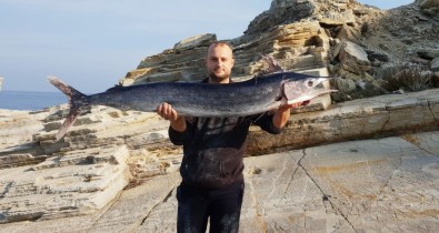 Oltayla 21 Kiloluk Dev Kılıç Balığı Yakaladı