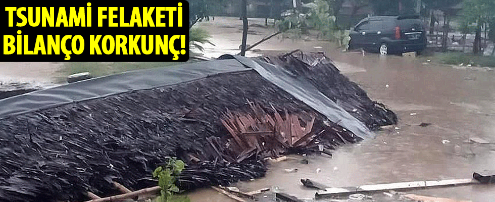 Endonezya'da tsunami... Korkunç bilanço!