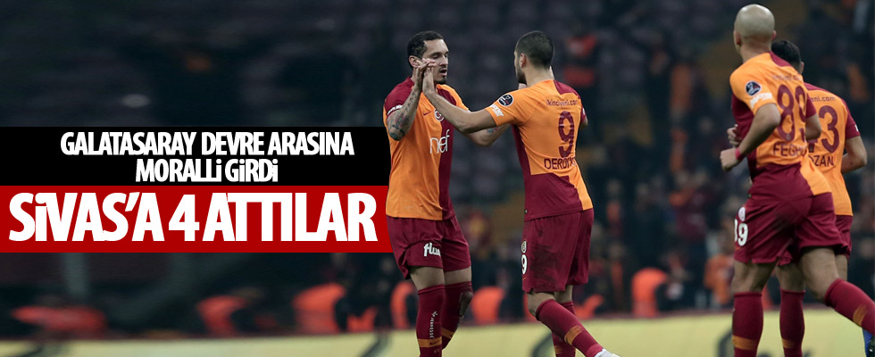 Galatasaray Süper Lig'in ilk yarısını galibiyetle kapattı