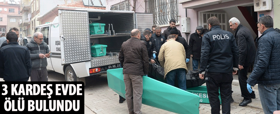 Uşak'ta 3 kardeş evde ölü bulundu