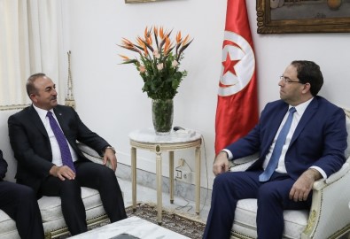 Dışişleri Bakanı Çavuşoğlu, Tunus Başbakanı Şahid İle Bir Araya Geldi