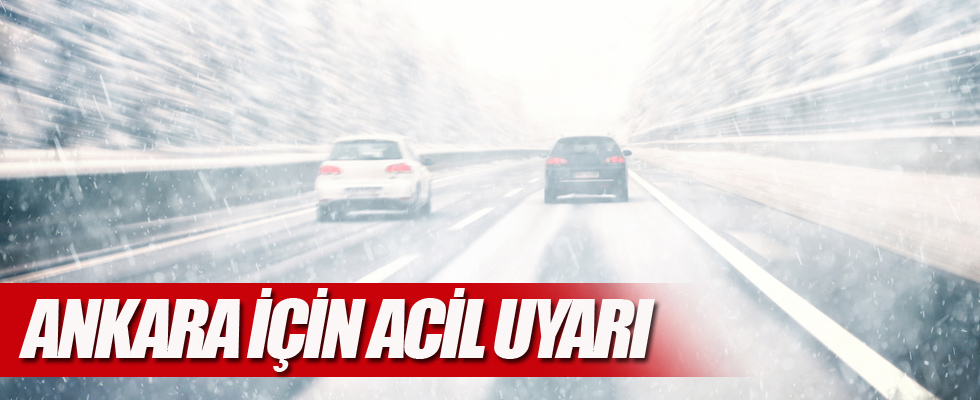 Meteoroloji'den Ankara için kar ve don uyarısı