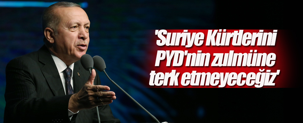 'Suriye Kürtlerini PYD'nin zulmüne terk etmeyeceğiz'