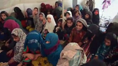 Yerlerinden Edilen Afgan Aileler Zor Bir Kış Geçiriyor