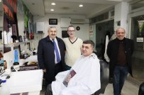 KARANLıKDERE - Başkan Baran Esnafla Bir Arada