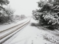 FATIH ÖZDEMIR - Kırkağaç'ta Kar Yağışı Etkili Oldu