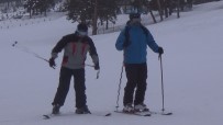 ÇAMKAR OTEL - Yılbaşı Öncesi Sarıkamış Cıbıltepe Kayak Merkezine Yabancı İlgisi