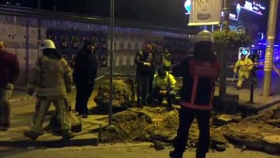 Kadıköy'de İş Makinesi Doğal Gaz Borusunu Deldi