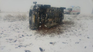 Kahramanmaraş'ta Kar Yağışı Kaza Getirdi Açıklaması 6 Yaralı