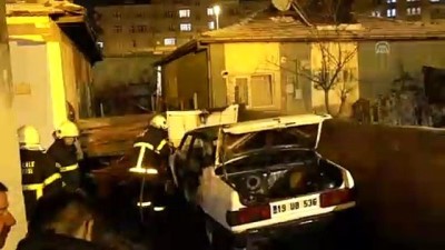 Kırıkkale'de Otomobil Kundaklandı
