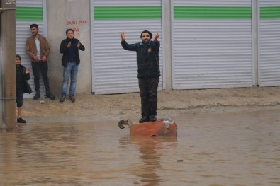Sel Duvarları Yıkıp Hayvanları Telef Etti