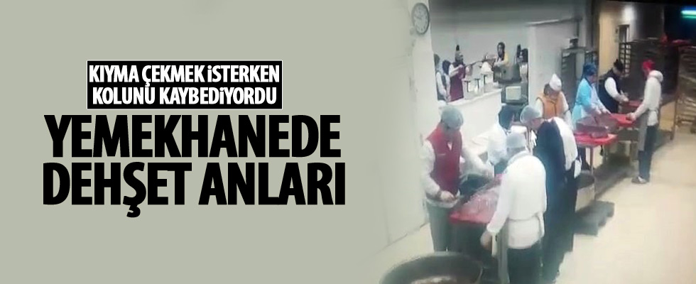 Yemekhanede korku dolu anlar