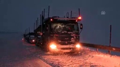 Erzincan'da Kar Yağışı Ve Tipi Ulaşımı Olumsuz Etkiledi