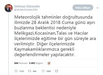 ŞEHMUS GÜNAYDıN - Kayseri Valisi Günaydın Trend Topic Oldu