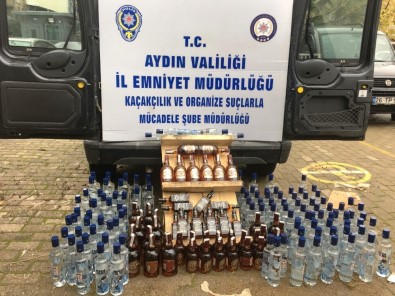 Aydın'da 149 Şişe Kaçak İçki Ele Geçirildi