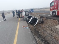 Otomobil Takla Attı Açıklaması 3 Yaralı