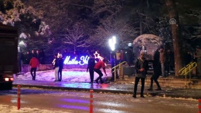Burdur'da Kar Sevinci