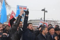 İSLAM İŞBİRLİĞİ TEŞKİLATI - Sivas'ta Kar Altında Çin Protestosu