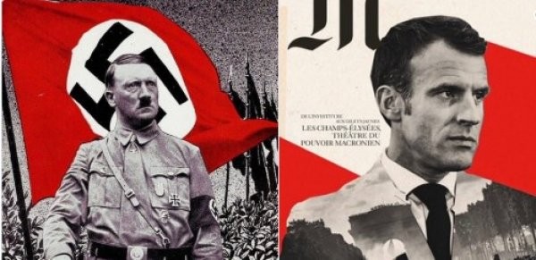 Macron'u Hitler'e benzettiler