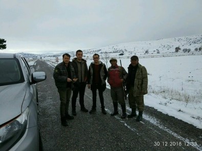 Afyonkarahisar'da Av Koruma Ekipleri Kar Kış Demeden Denetimlere Devam Ediyor