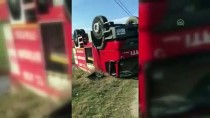 İTFAİYE ARACI - Aydın'da İtfaiye Aracı Devrildi Açıklaması 3 Yaralı