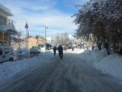 Tunceli'de Kar Yağışı Etkisini Sürdürüyor