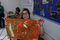 EBRU SANATı - Ebru Çalışmasında Engelsiz Eserler Verildi