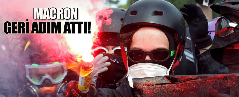 Fransız hükümetinden geri adım