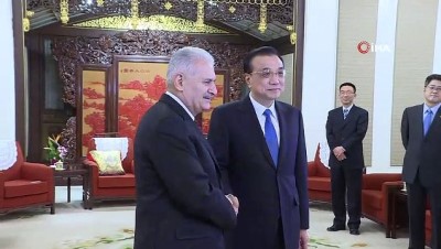 TBMM Başkanı Yıldırım, Çin Başbakanı Kıçiang'ı Kabul Etti