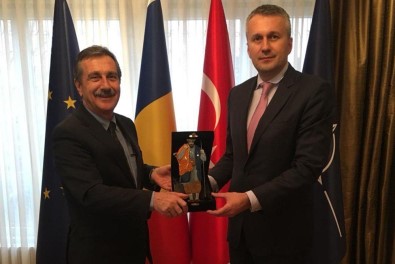 Ataç'tan Romanya Büyükelçisi Şopanda'ya Ziyaret