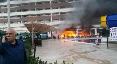 Hatay'daki Otelin Alevlere Teslim Olduğu Görüntüler Ortaya Çıktı