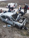 Kontrolden Çıkan Otomobil Şarampole Uçtu Açıklaması 2 Yaralı