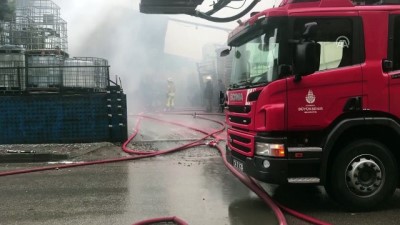 Tuzla'da Fabrika Yangını Kamerada